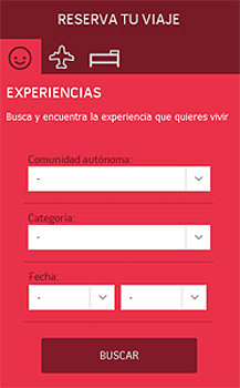Buscador de experiencias